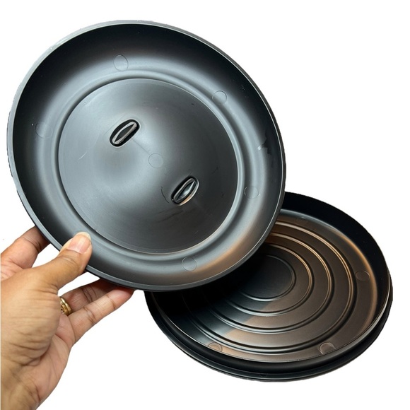 Dexas Microwavable Tortilla Warmer 8.5"x 8.5"x 2.5" - Black - Picture 2 of 4